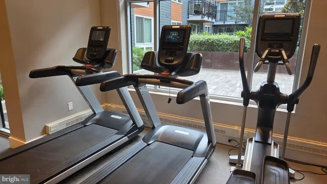 a room with furniture