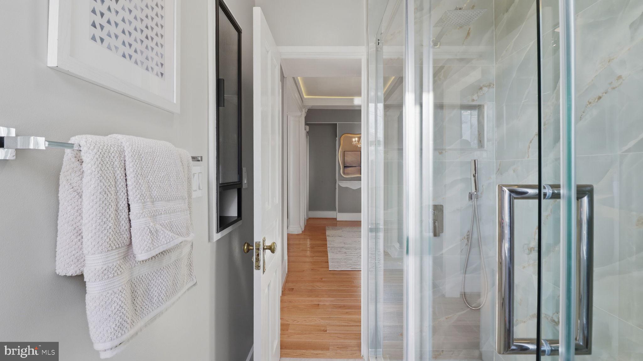 2205 California Street Northwest, Unit 303 Washington, DC 20008 - Photo 20 of 52 Sleek modern bathroom oasis.