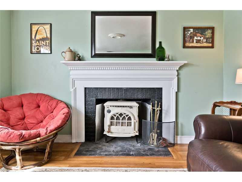 139 Edwards Street Portland, ME 04102 - Photo 10 of 35 Living Room. Wood stove.