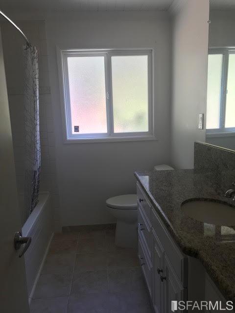 2 Oriole Road Orinda, CA 94563 - Photo 14 of 22 a bathroom with a granite countertop sink a toilet and a window