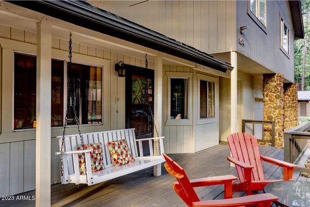 a view of a building with a street
