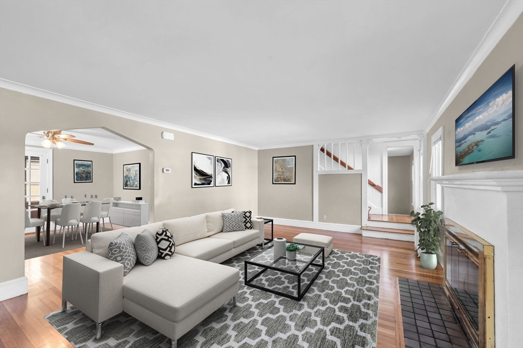 33 Emerson Road Longmeadow, MA 01106 - Photo 10 of 42 a living room with furniture and a fireplace