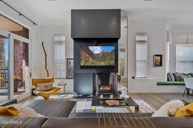 a bathroom with a sink a mirror and a shower