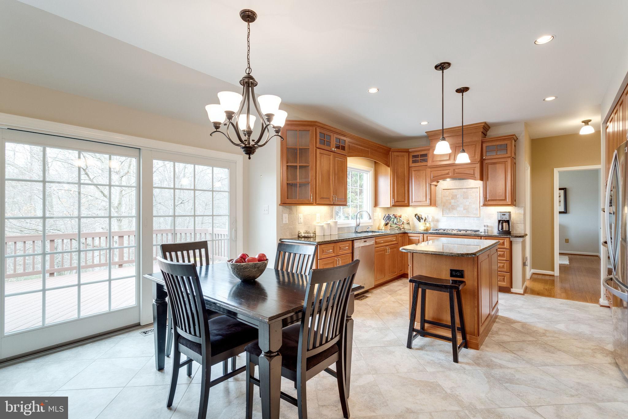 8548 Hooes Road Springfield, VA 22153 - Photo 20 of 53 Breakfast Area Opens to Deck