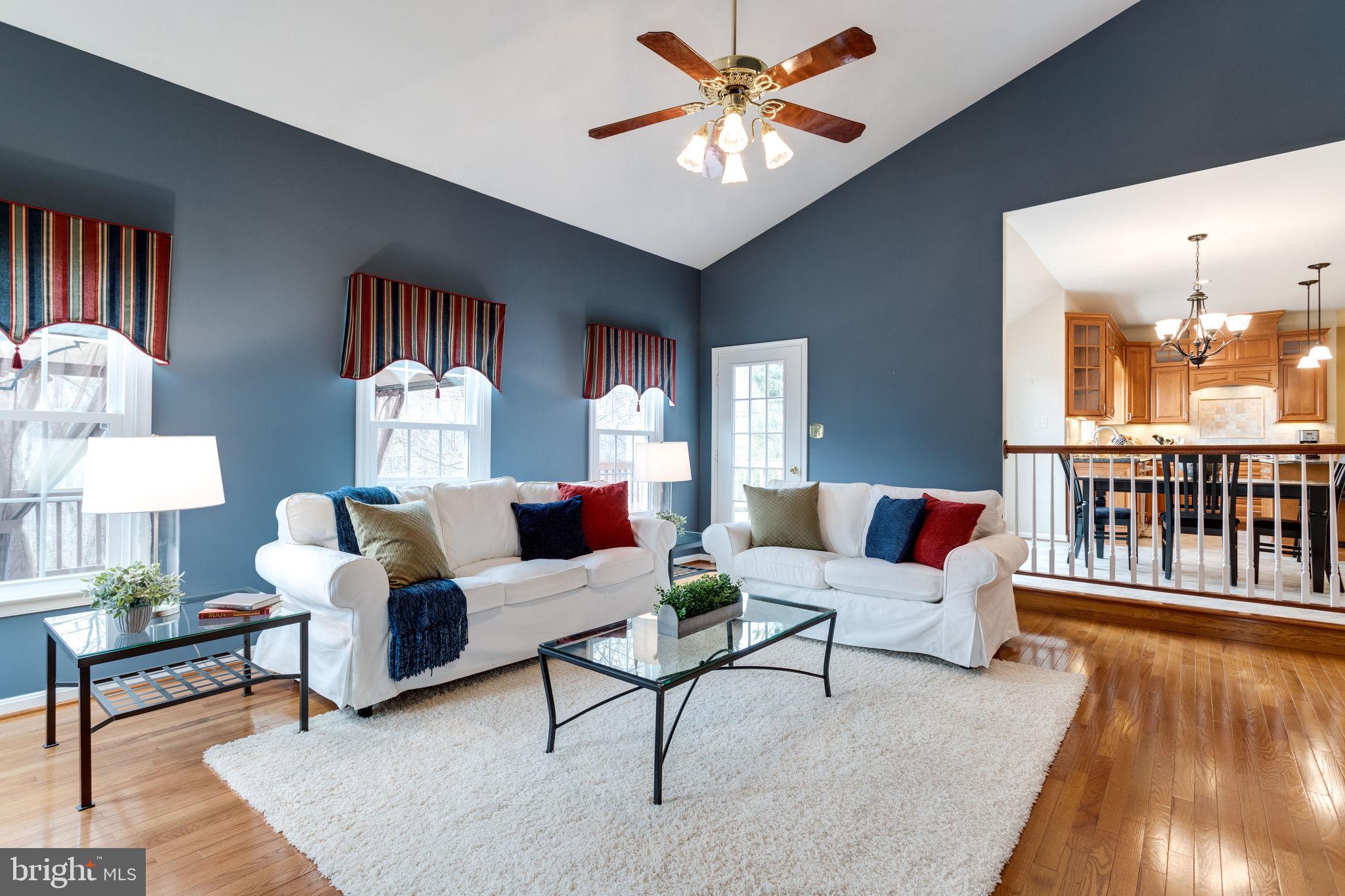 8548 Hooes Road Springfield, VA 22153 - Photo 25 of 53 Inviting Family Room Opens to Kitchen & Deck