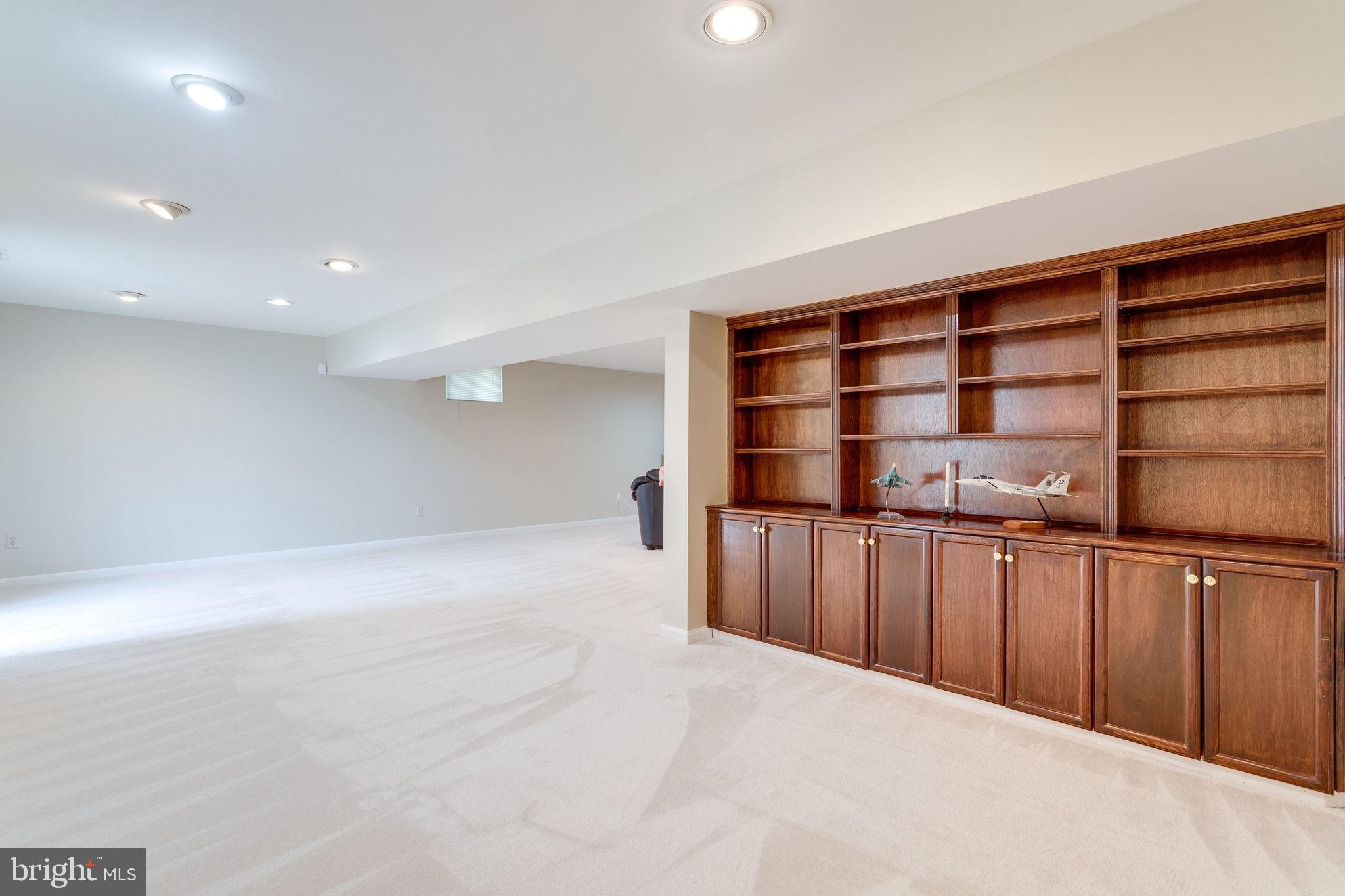 8548 Hooes Road Springfield, VA 22153 - Photo 44 of 53 Wall of Built-ins in Rec Room