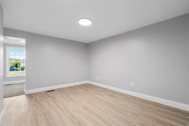 a view of a hallway with window