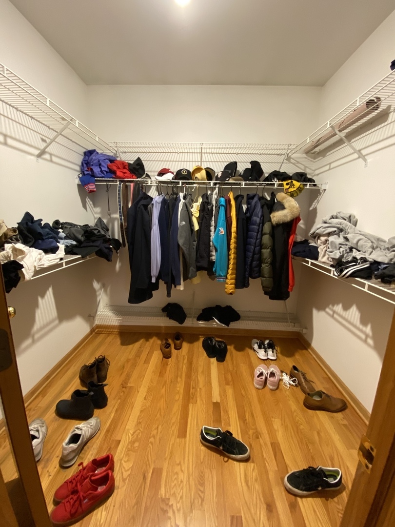 654 West Briar Place, Unit G Chicago, IL 60657 - Photo 13 of 17 a view of walk in closet with clothes and shoes