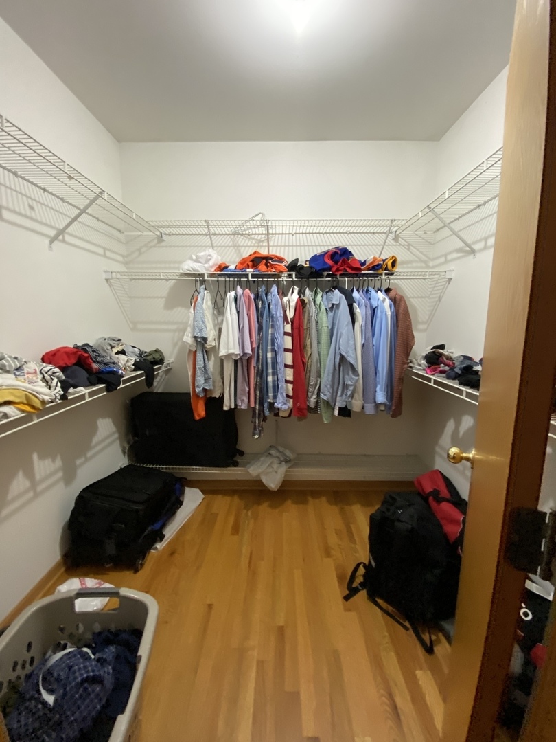 654 West Briar Place, Unit G Chicago, IL 60657 - Photo 15 of 17 a bedroom with a bed and a closet
