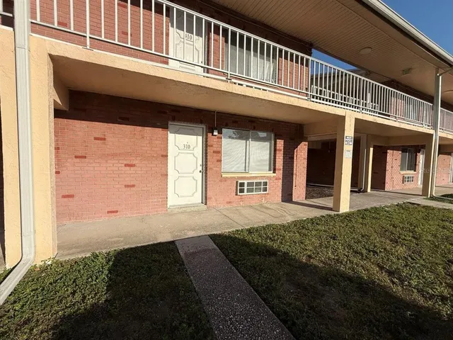 a front view of a building