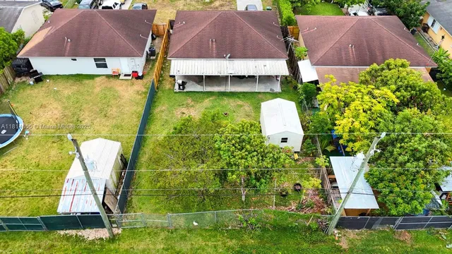 a aerial view of a house
