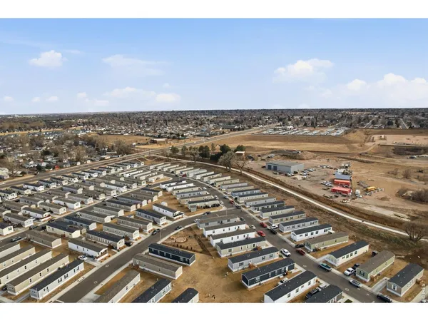 an aerial view of a city
