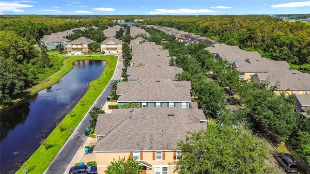 view of a city with an ocean view