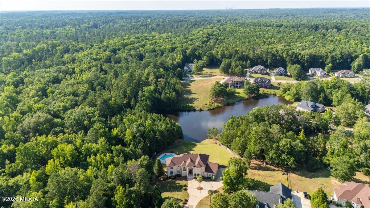 727 Latrobe Way Macon, GA 31220 - Photo 42 of 63 an aerial view of a house with lake view