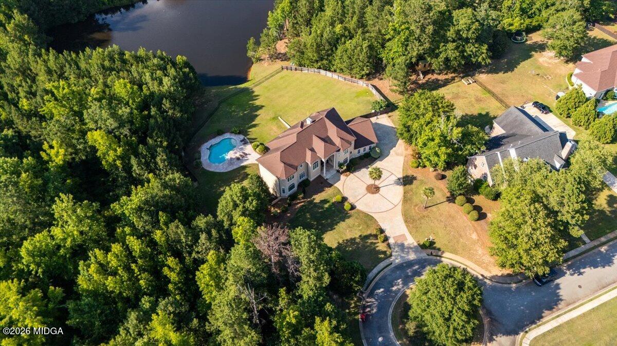 727 Latrobe Way Macon, GA 31220 - Photo 48 of 63 an aerial view of a house with a yard and garden