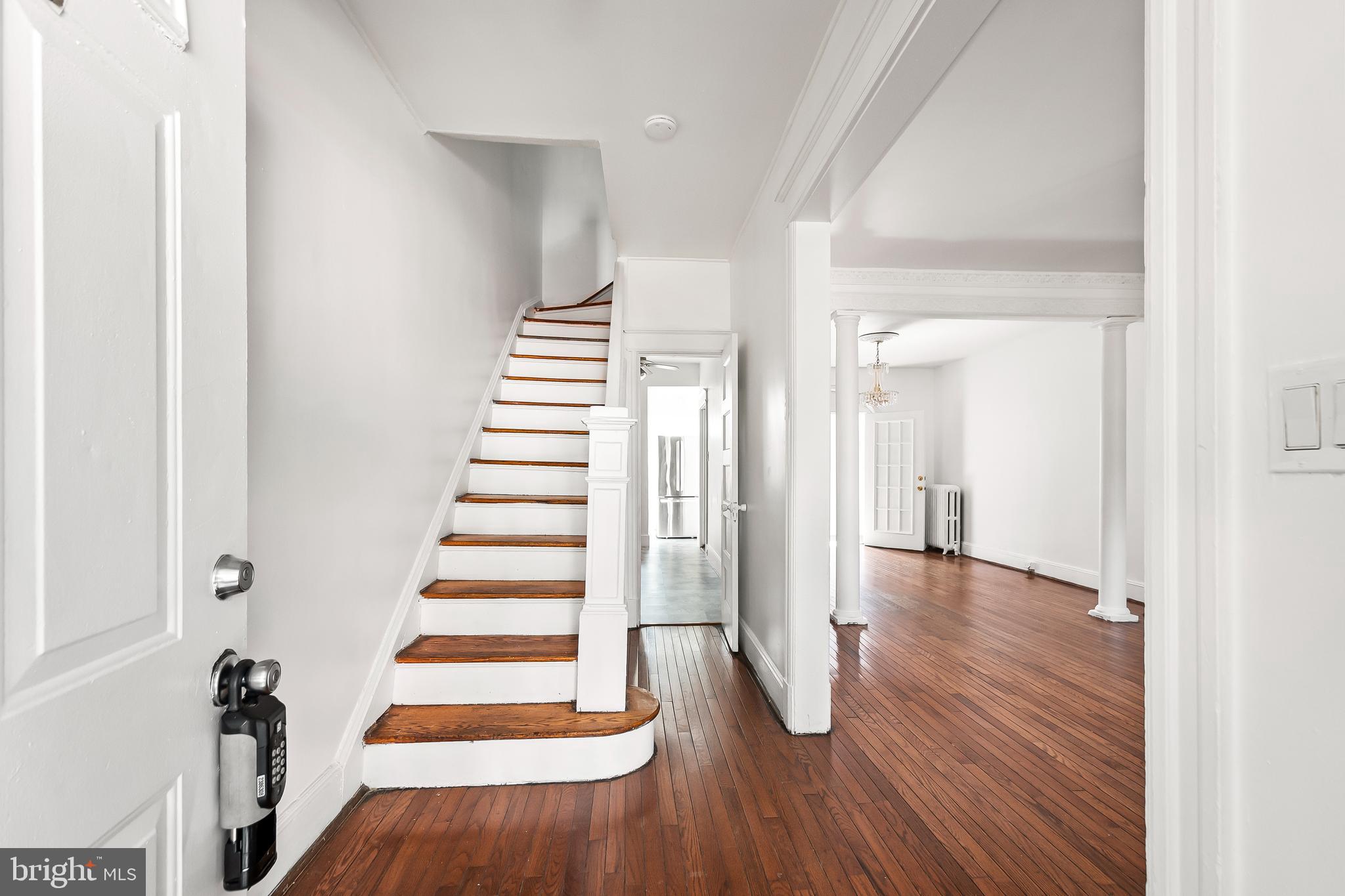 1214 Kennedy Street Northwest Washington, DC 20011 - Photo 4 of 34 a view of entryway with wooden floor