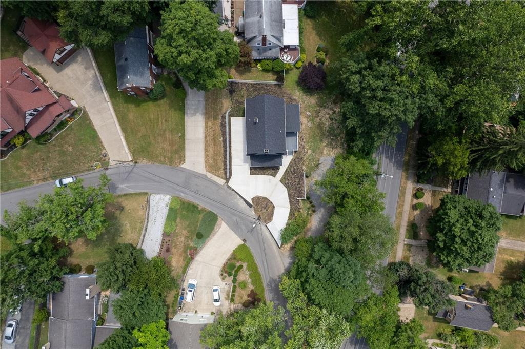 5 Winding Road Leetsdale, PA 15056 - Photo 49 of 50 an aerial view of a house with outdoor space and a lake view