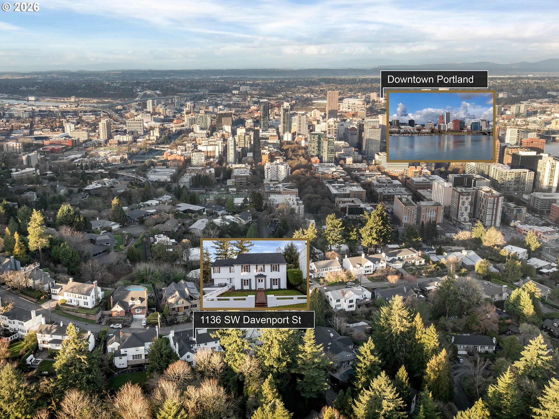 1136 Southwest Davenport Street Portland, OR 97201 - Photo 44 of 48 Drone View/UAV