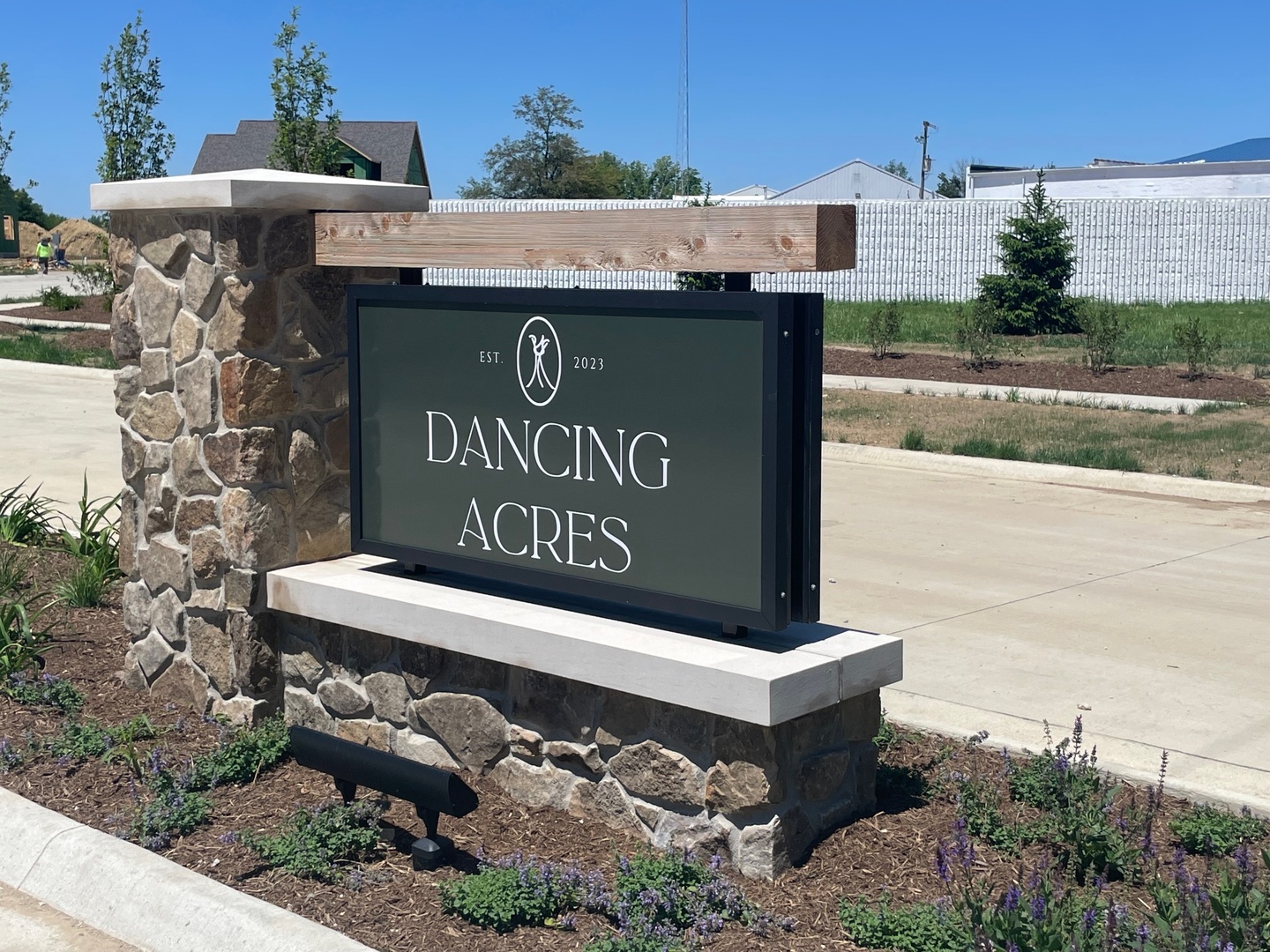 103 Foxtrot Lane Monticello, IL 61856 - Photo 1 of 8 a view of outdoor space with sign board