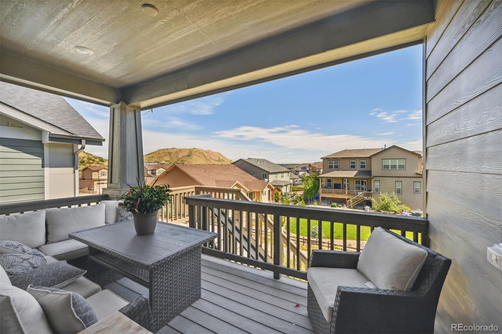 347 Felicity Loop Castle Rock, CO 80109 - Photo 19 of 28 a view of a city from a balcony