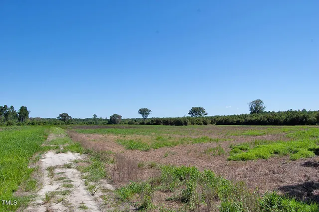 a view of a lake with a city