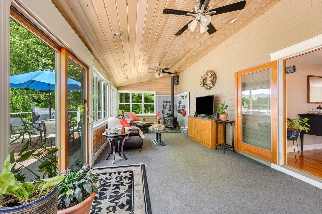 2470 West Street Wrentham, MA 02093 - Photo 20 of 42 a living room with furniture fireplace and flat screen tv