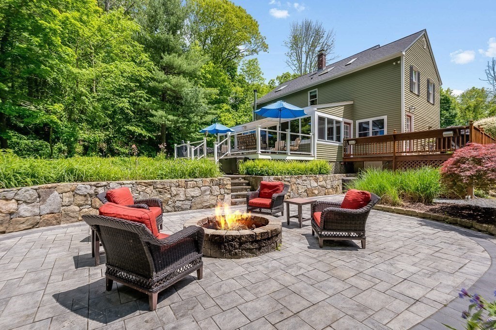 2470 West Street Wrentham, MA 02093 - Photo 38 of 42 a view of a patio with couches and a table and chairs