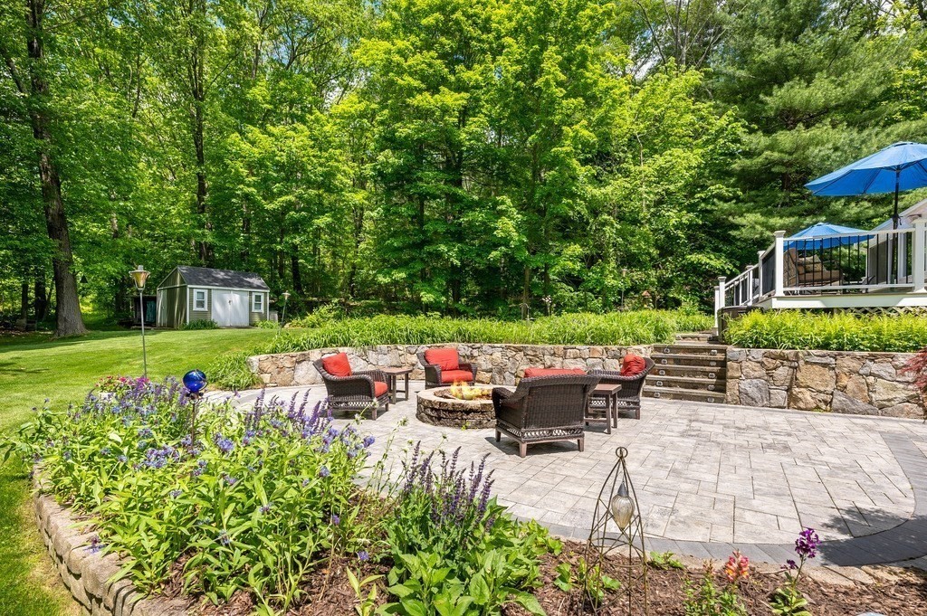 2470 West Street Wrentham, MA 02093 - Photo 39 of 42 a view of a table and chairs in the garden