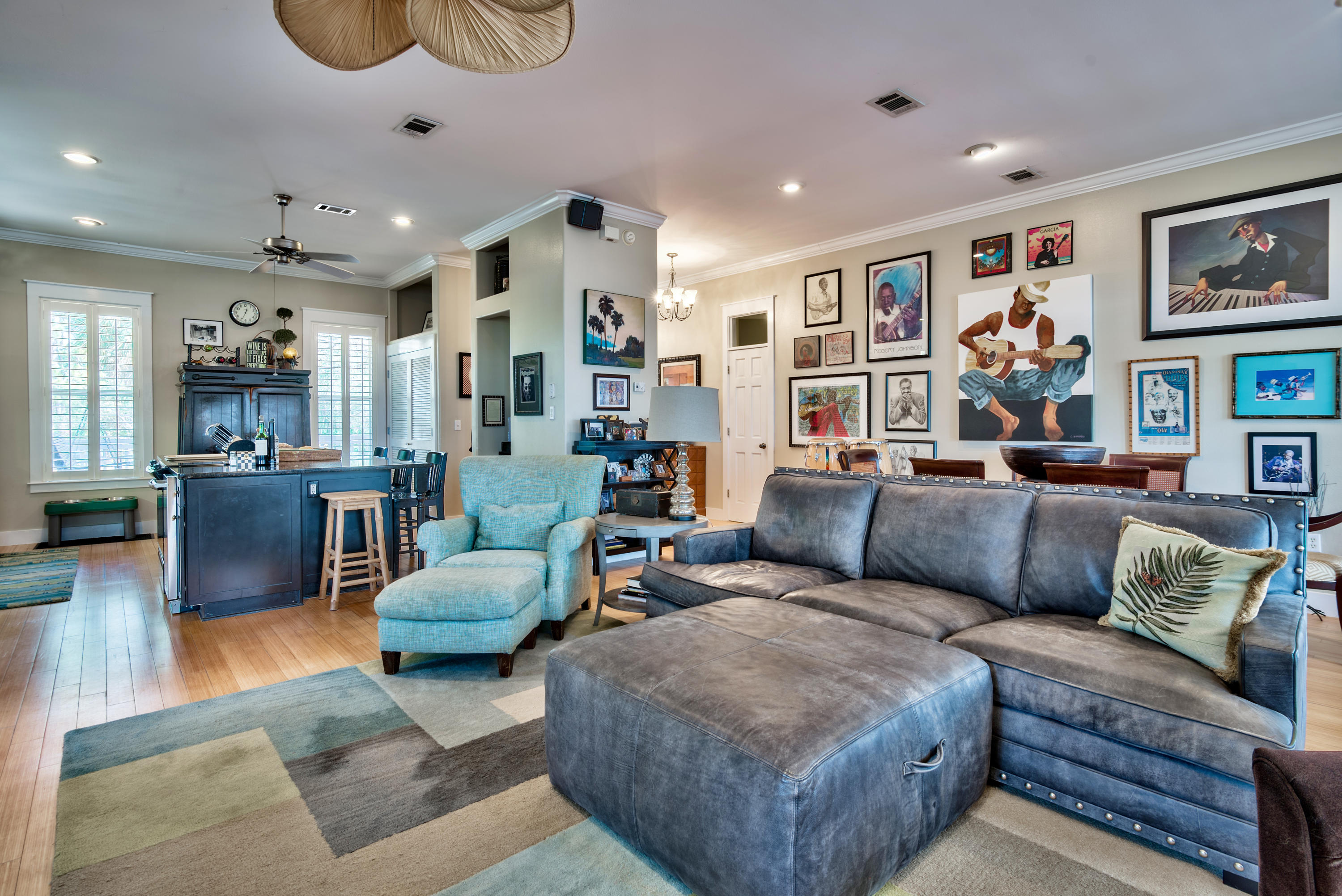 458 Bayou Circle Freeport, FL 32439 - Photo 12 of 33 a living room with furniture kitchen and a view of kitchen