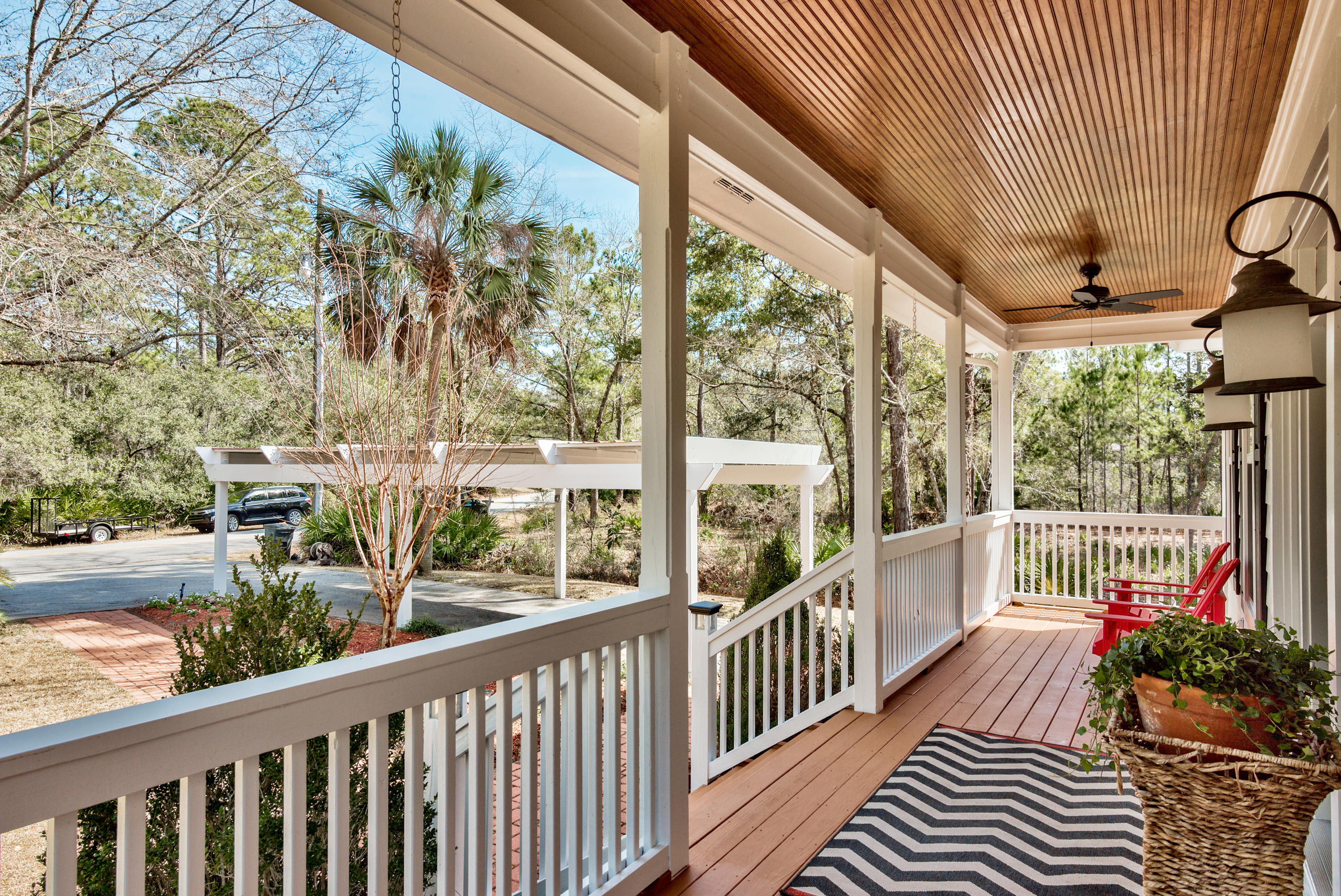 458 Bayou Circle Freeport, FL 32439 - Photo 3 of 33 a view of a porch with wooden floor