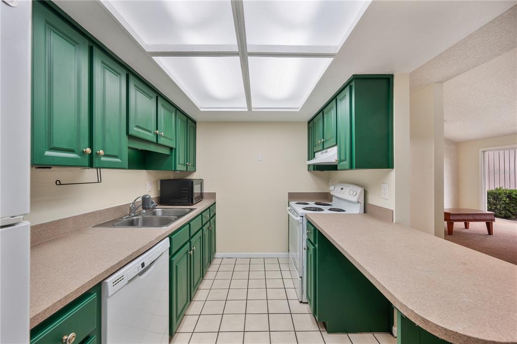4231 Oak Loop, Unit 51 Mulberry, FL 33860 - Photo 14 of 29 a kitchen with a sink stove top oven and cabinets