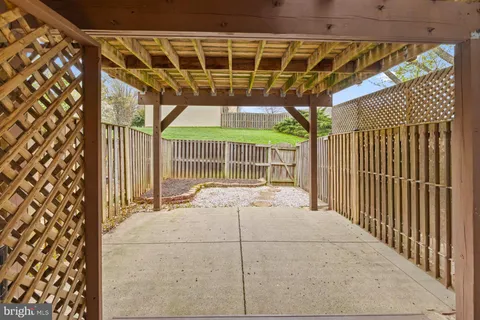 a view of a porch