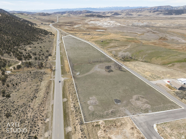 1331 South Lowry Hl Road Manti, UT 84642 - Photo 52 of 56 Aerial view of property's location from the north-east corner showing approximate property boundary.