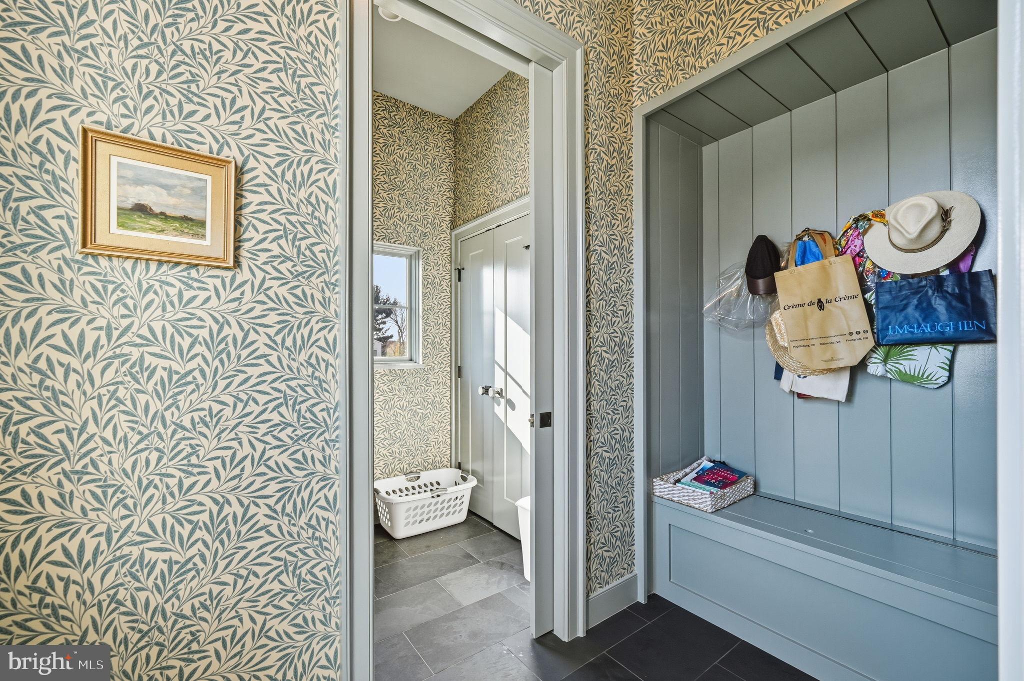 604 Martingale Ridge Drive Middleburg, VA 20117 - Photo 21 of 53 Charming entryway with stylish wallpaper.