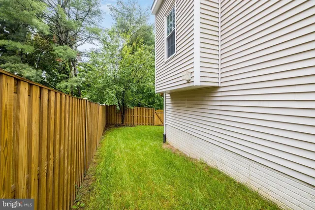 a view of a backyard with a garden