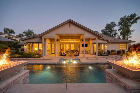 front view of a house with an empty space