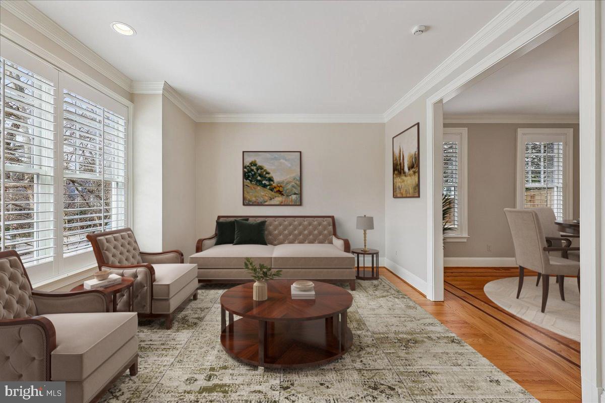 5601 Broad Branch Road Northwest Washington, DC 20015 - Photo 18 of 56 Living Room (Staged)