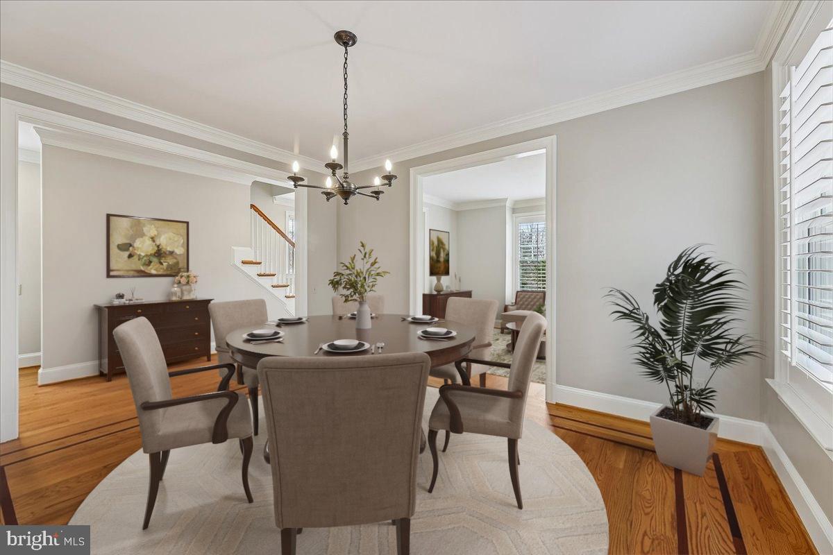 5601 Broad Branch Road Northwest Washington, DC 20015 - Photo 21 of 56 Dining Room (Virtually Staged)