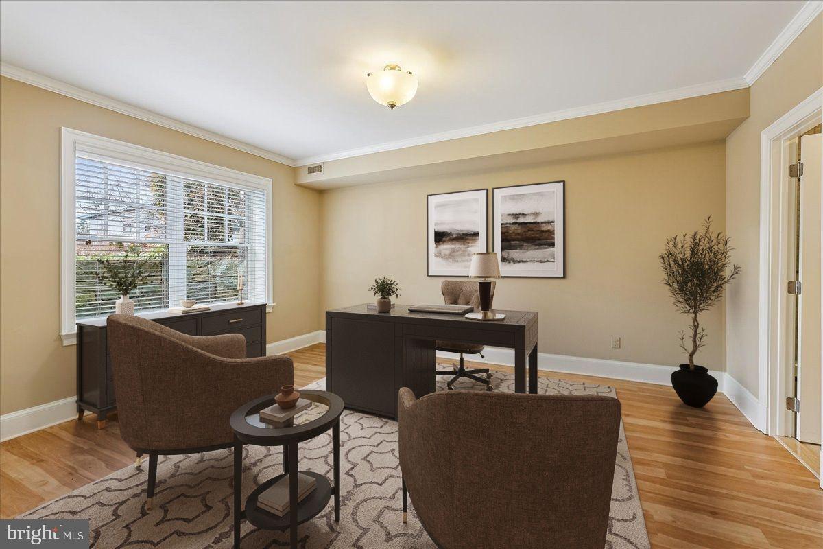 5601 Broad Branch Road Northwest Washington, DC 20015 - Photo 53 of 56 Bedroom 5/Office (Virtually Staged)