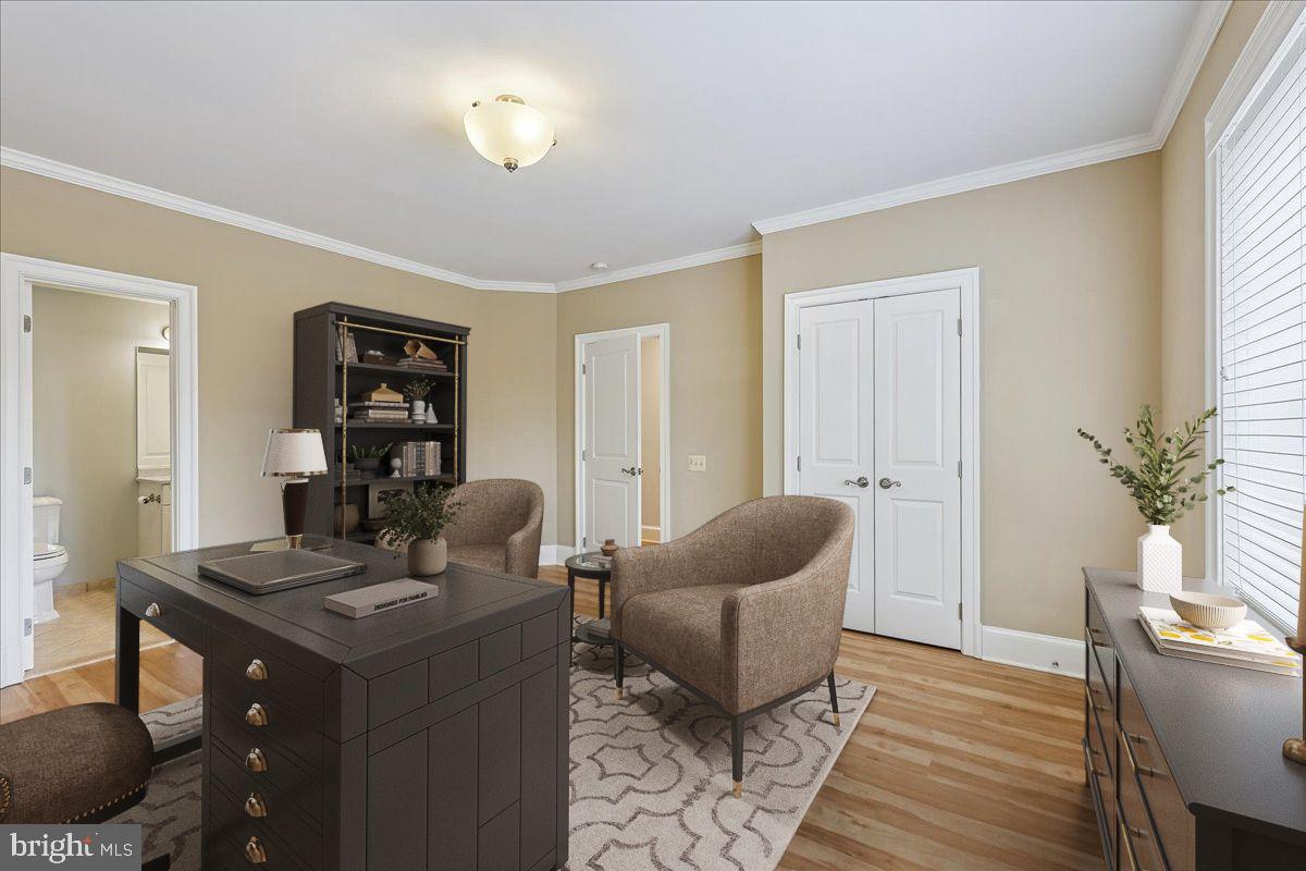 5601 Broad Branch Road Northwest Washington, DC 20015 - Photo 54 of 56 Bedroom 5/Office (Virtually Staged)