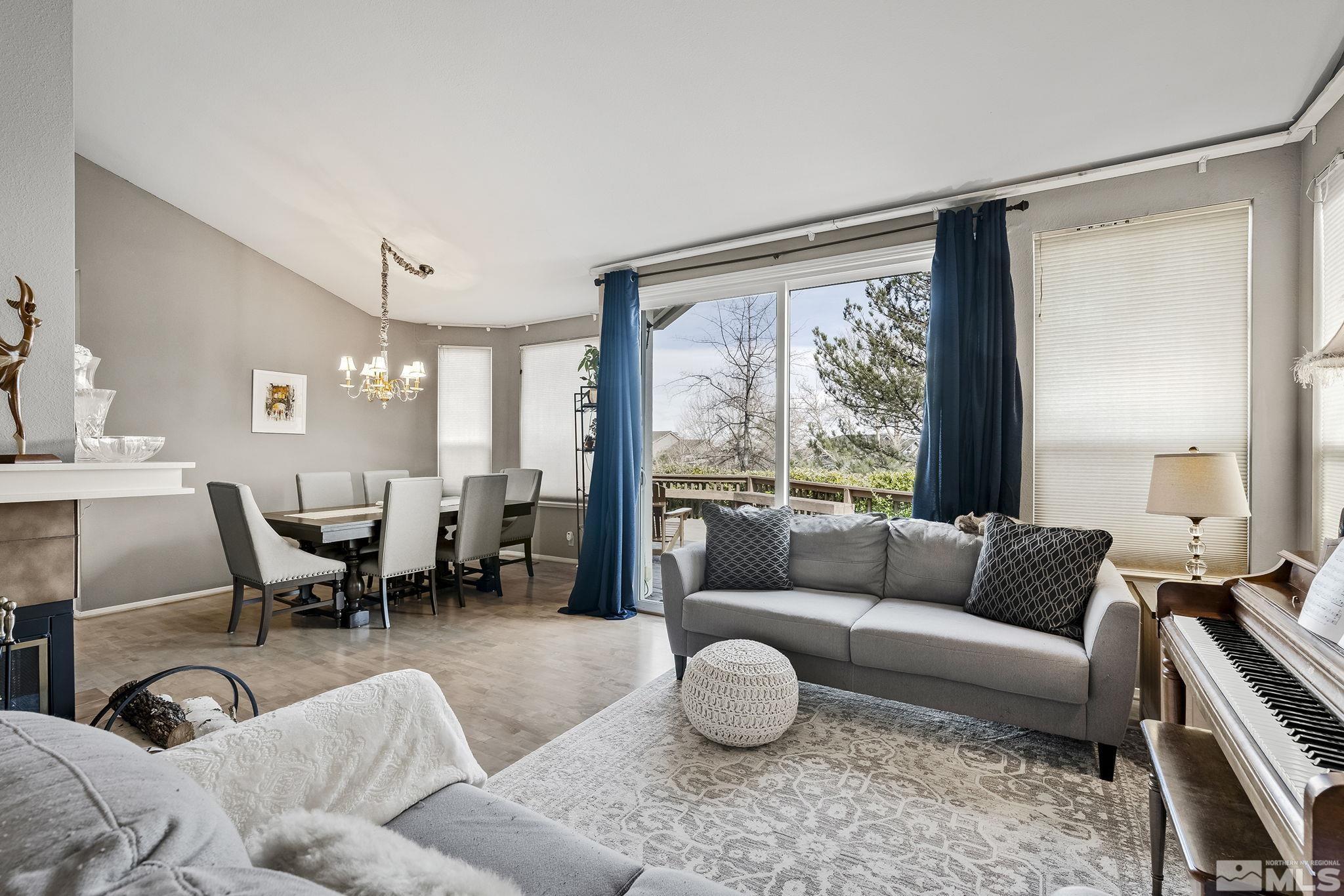 2390 High Terrace Drive Reno, NV 89509 - Photo 2 of 36 a living room with furniture or couch and a large window