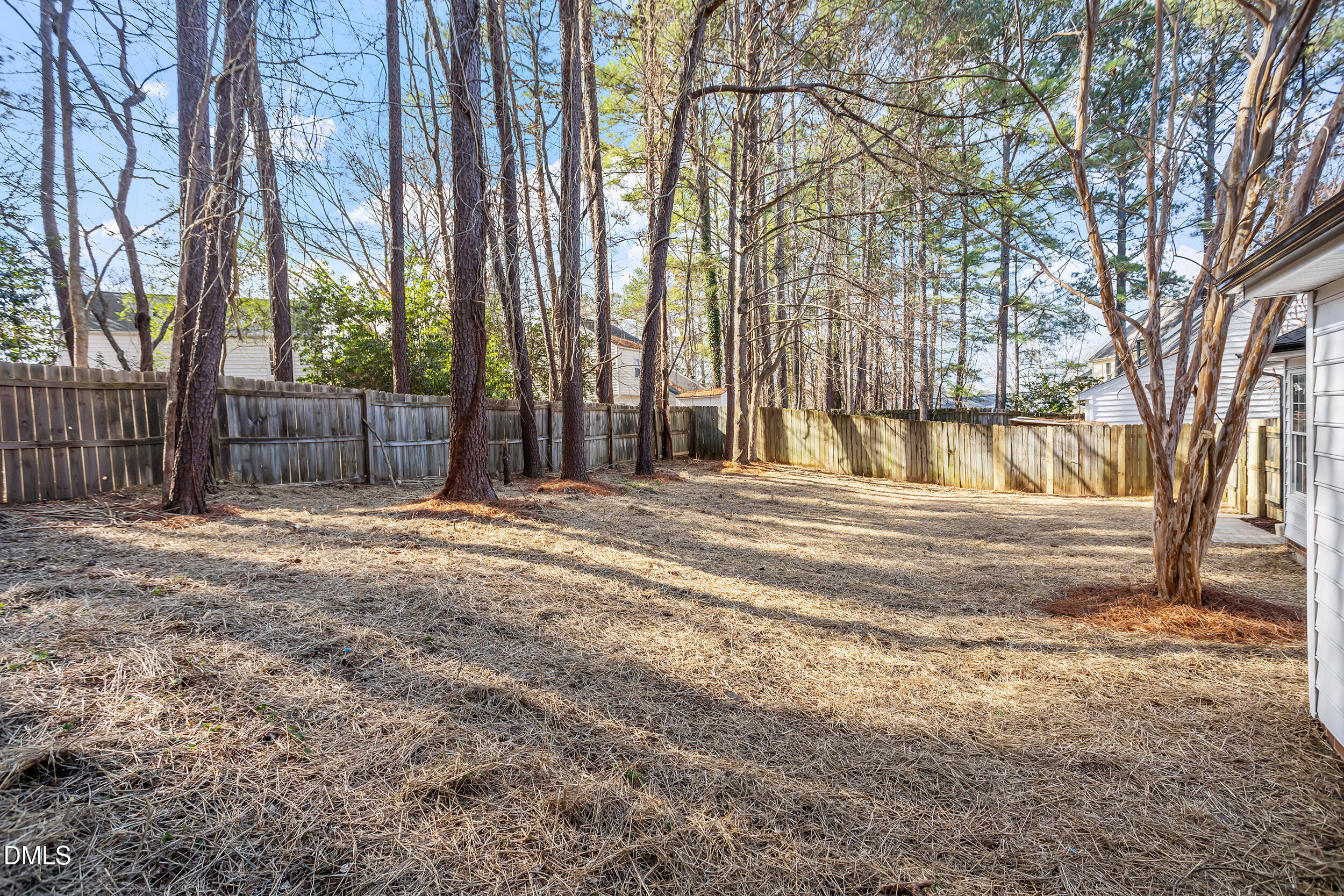 247 Tillamook Drive Wake Forest, NC 27587 - Photo 27 of 30 a view of back yard of the house