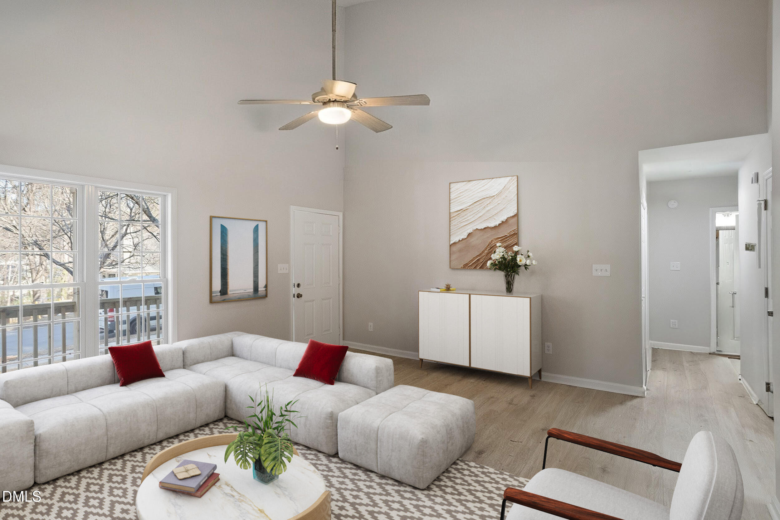 247 Tillamook Drive Wake Forest, NC 27587 - Photo 4 of 30 a living room with furniture and a couch