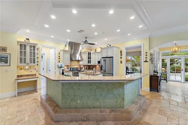 a living room filled with furniture