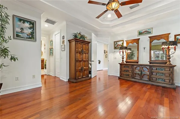 a view of a park with slide