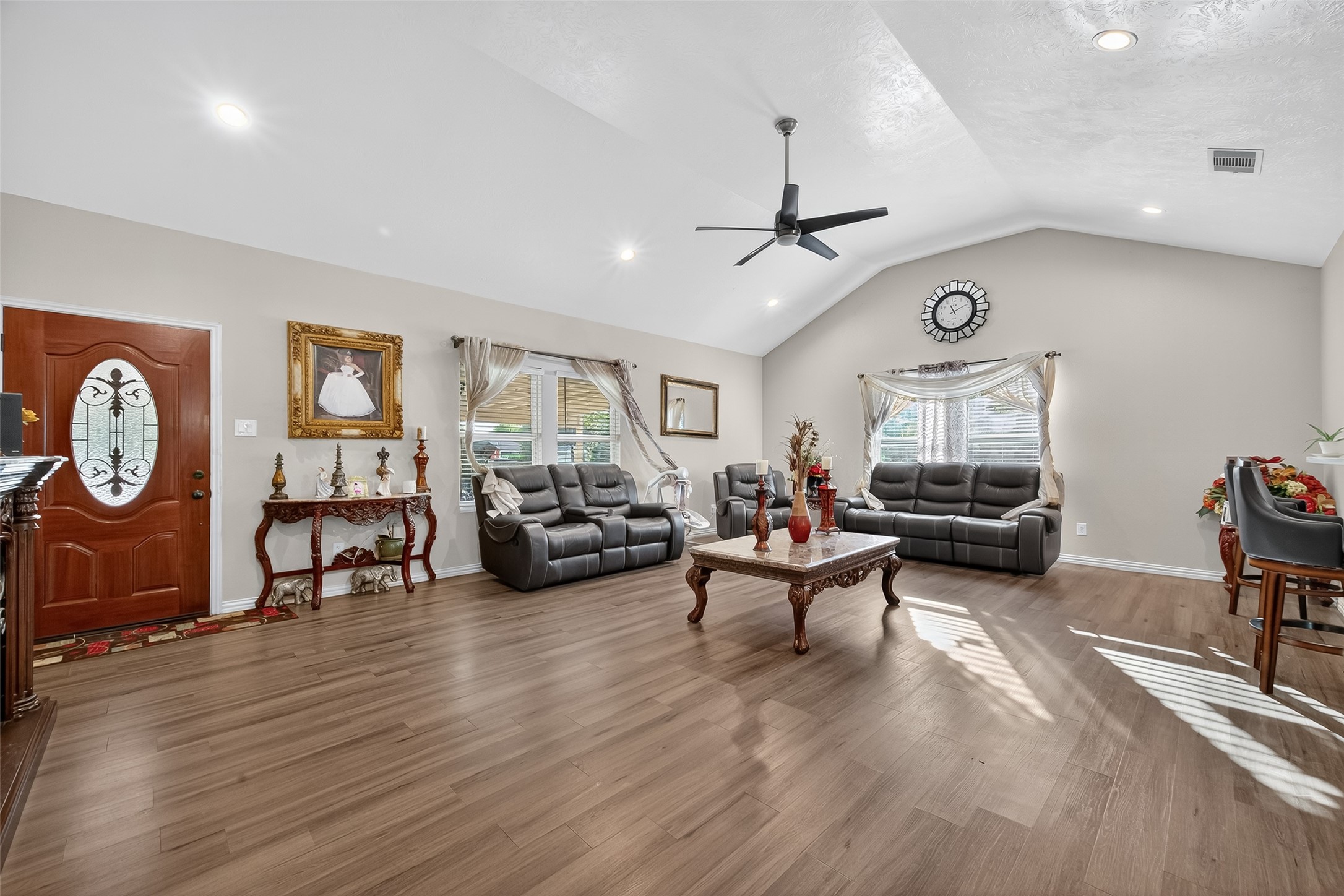 1619 Dolores Street Rosharon, TX 77583 - Photo 6 of 31 a living room with furniture window and wooden floor