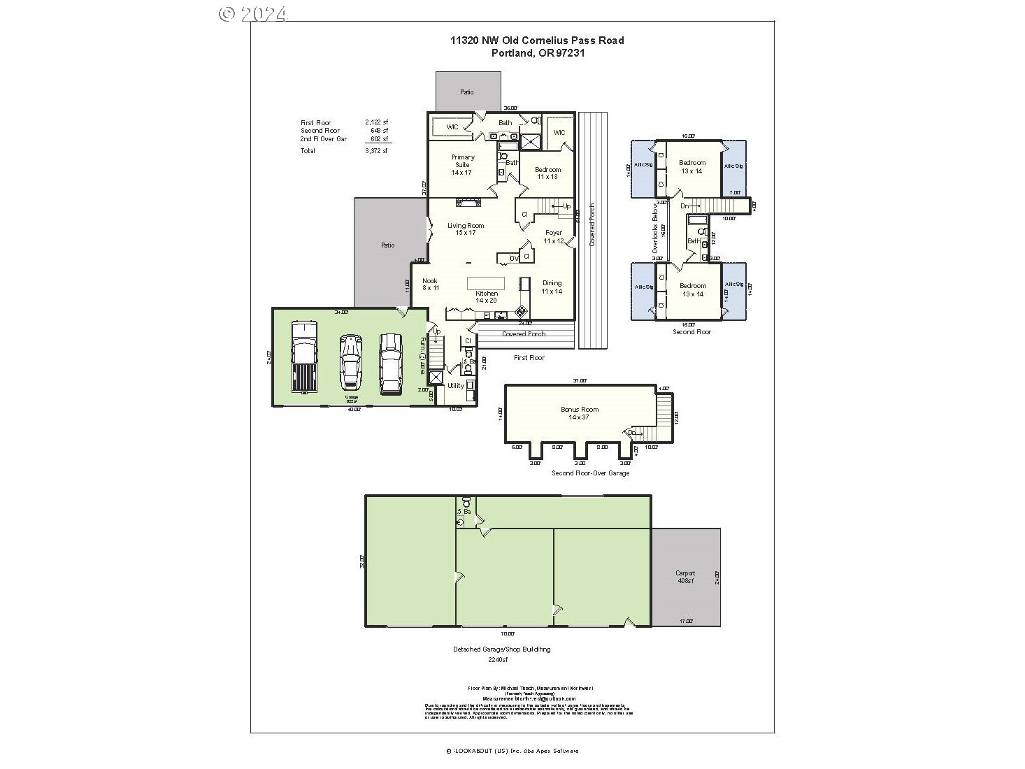 11320 Northwest Old Cornelius Pass Road Portland, OR 97231 - Photo 48 of 48 Floor Plan