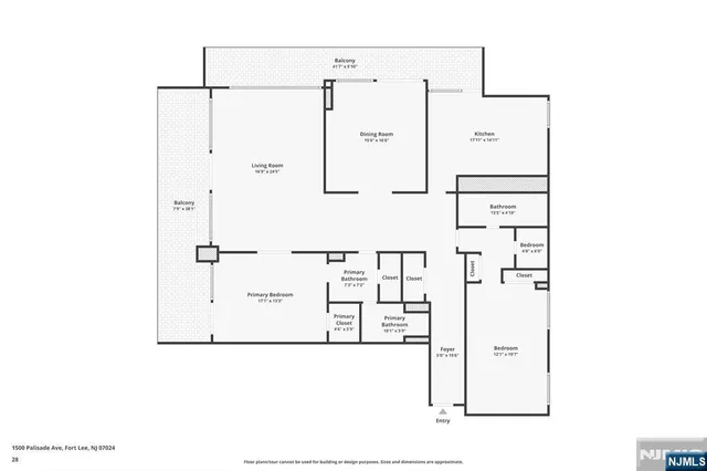 $998,000 | 1500 Palisade Avenue, Unit 28F, Fort Lee, NJ 07024