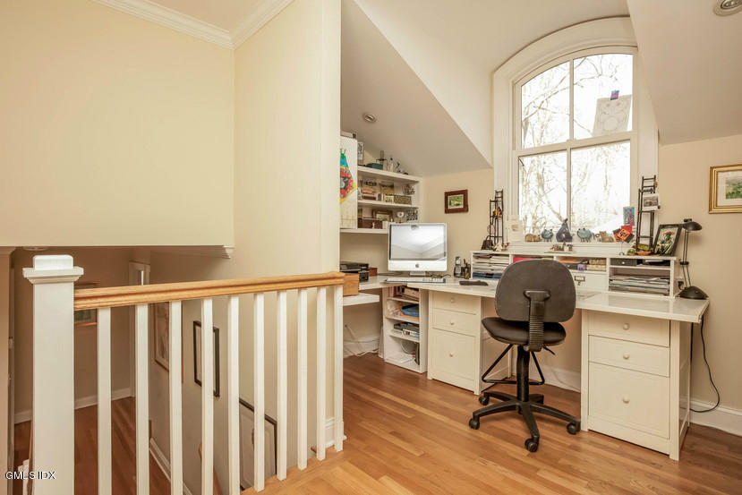 10 Palmer Terrace Riverside, CT 06878 - Photo 13 of 21 a view of a workspace with furniture and a window