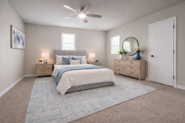 5211 Viewpoint Drive Austin, TX 78744 - Photo 14 of 29 Virtually staged. The primary bedroom is on the second level and is quite spacious!